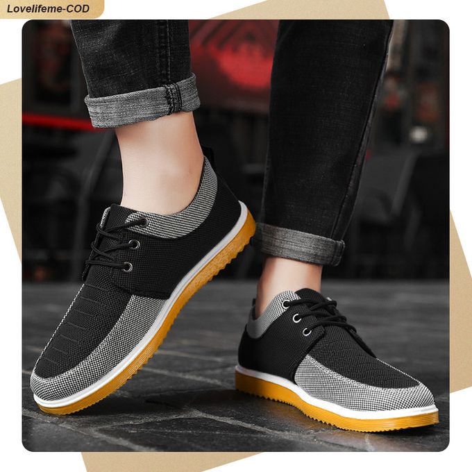 Classic Black Canvas Sneakers - Comfortable, Breathable & Versatile - Image 4