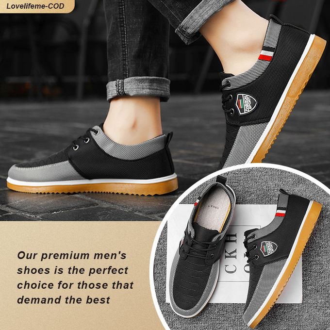 Classic Black Canvas Sneakers - Comfortable, Breathable & Versatile - Image 8
