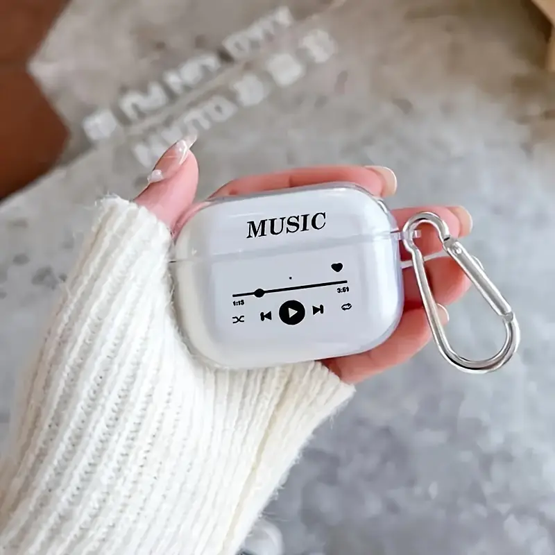 Music Theme Protective Case with Keychain
