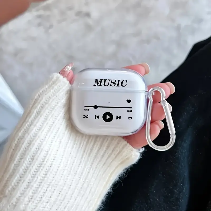 Music Theme Protective Case with Keychain - Image 3