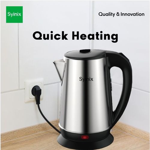Syinix 2.2L Electric Kettle - Silver SKE22U1 - Image 3