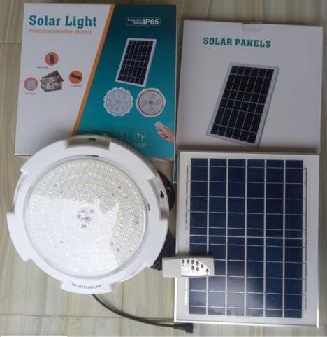 CEC Solar Ceiling Lamp – Solar-Powered LED Ceiling Light with Integrated Panel