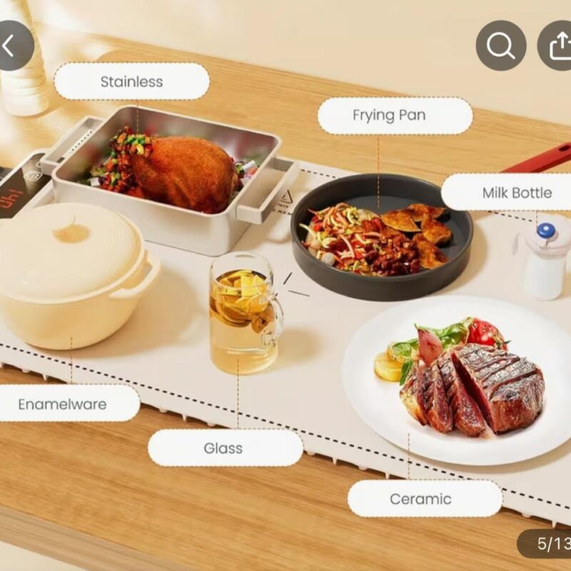 Portable Electric Food Warming Mat with Temperature Control