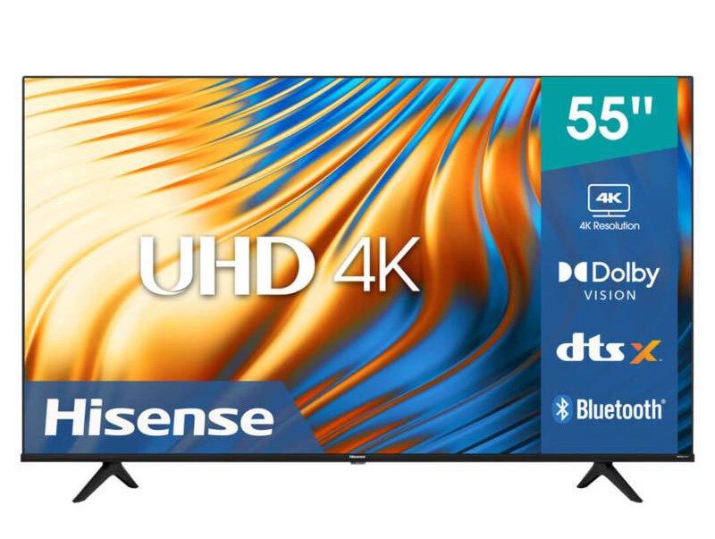 Hisense 50 inch Smart TV displaying a colourful picture