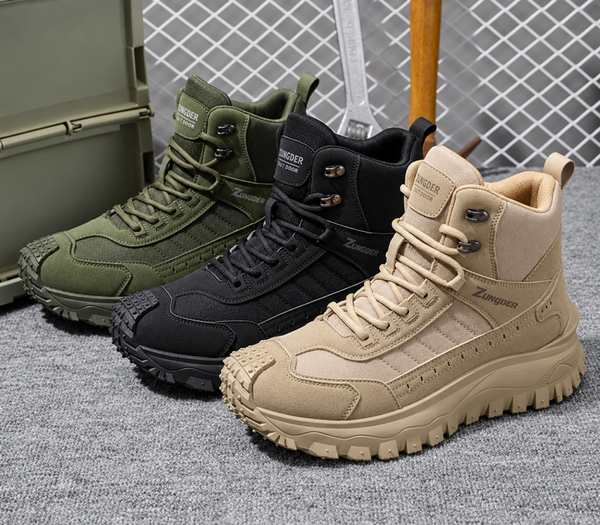 Men's Outdoor Hiking Boots – Casual High-Top Boots in Multiple Colours