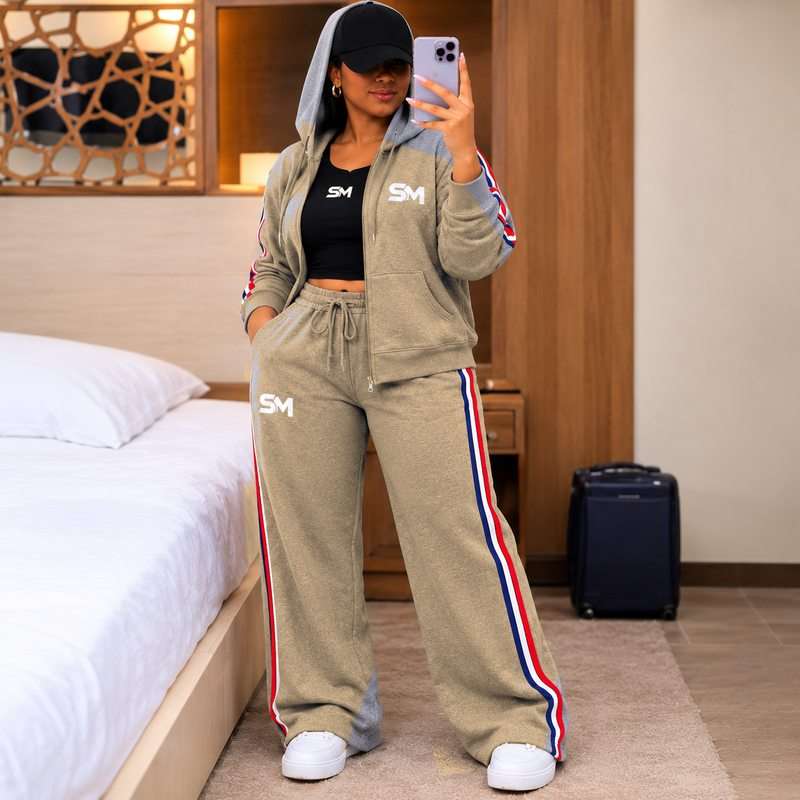 ShopMitch SM Unisex Tracksuit Set with Matching Hoodie and Trousers for Casual Wear