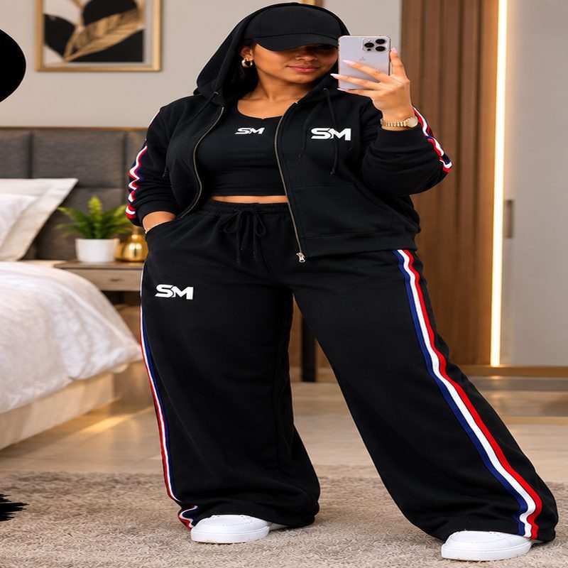 ShopMitch SM Unisex Tracksuit Set with Matching Hoodie and Trousers for Casual Wear