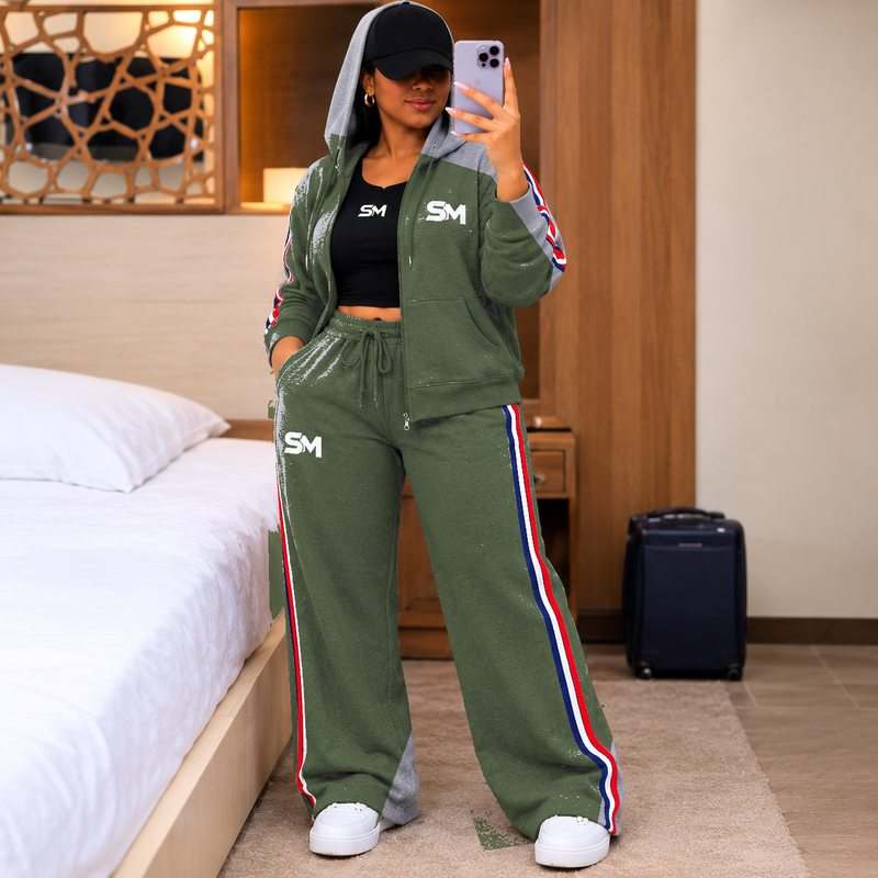 ShopMitch SM Unisex Tracksuit Set with Matching Hoodie and Trousers for Casual Wear